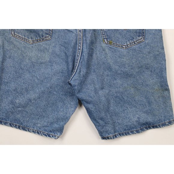 Vintage 90s Levis 505 Orange Tab Mens 34 Thrashed Denim Jean Shorts Jorts USA - Picture 13 of 16